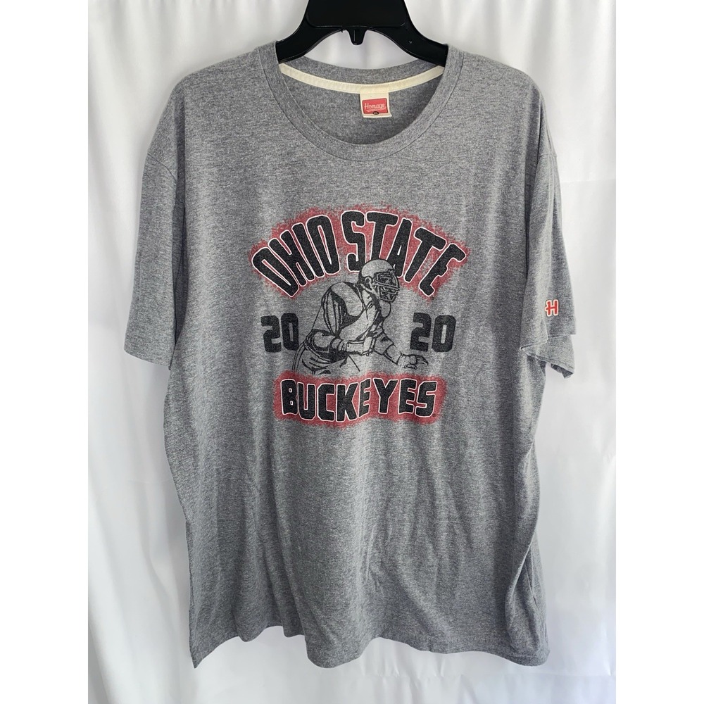 Homage Ohio State University Buckeyes Football 2020 Schedule‎ T Shirt XXL